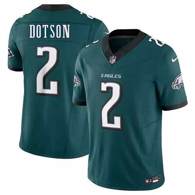 Men & Women & Youth Philadelphia Eagles #2 Jahan Dotson Green 2025 New F.U.S.E. Vapor Untouchable Limited Stitched Jersey